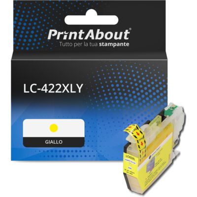 Cartuccia compatibile Brother LC-422XLY - Giallo Alta capacità