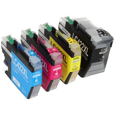 Cartuccia compatibile Brother LC-422XLVAL - 4 colori Alta capacità Multipack