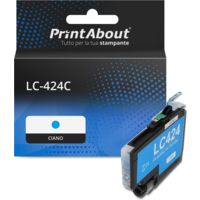Cartuccia compatibile Brother LC-424C - Ciano