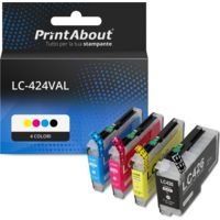 Cartuccia compatibile Brother LC-424VAL - 4 colori Multipack
