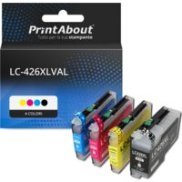 Cartuccia compatibile Brother LC-426XLVAL - 4 colori Alta capacità Multipack