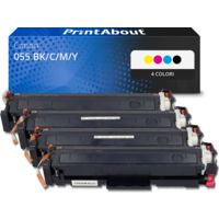 Toner compatibile Canon 055 BK/C/M/Y - 4 colori Multipack