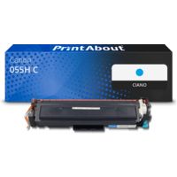 Toner compatibile Canon 055H C - Ciano Alta capacità