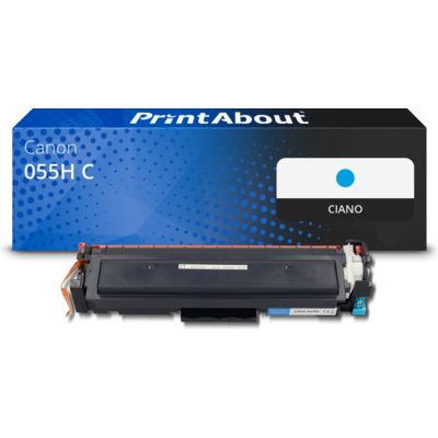 Toner compatibile Canon 055H C - Ciano Alta capacità