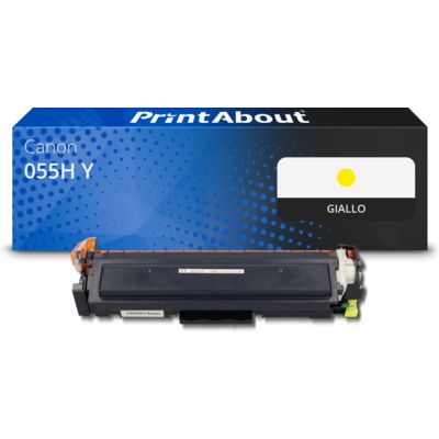 Toner compatibile Canon 055H Y - Giallo Alta capacità