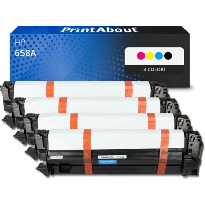 Toner compatibile HP 658A (W2000/01/02/03A) - 4 colori Multipack