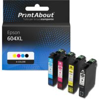 Cartuccia compatibile Epson 604XL (C13T10H64010) - 4 colori Alta capacità Multipack