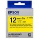 Nastro Epson LK-4YBVN - Nero su giallo
