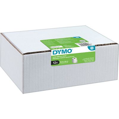 Etichetta Dymo 2093093 (12 stuks) - Nero su bianco