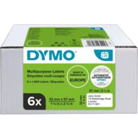 Etichetta Dymo 2093094 (6 stuks) - Nero su bianco