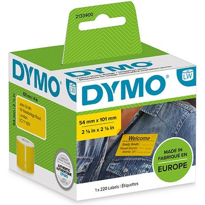 Etichetta Dymo 2133400 - Nero su giallo