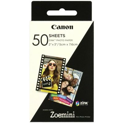 Carta fotografica Canon ZINK fotopapier zelfklevend 5 x 7,6 cm (50 vel)