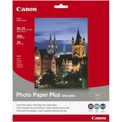 Carta fotografica Canon SG-201 photo paper plus semi-gloss 260 grams 20 x 25 cm (20 vel)