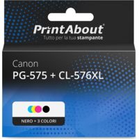 Cartuccia compatibile Canon PG-575 + CL-576XL - Nero + 3 colori Alta capacità Multipack