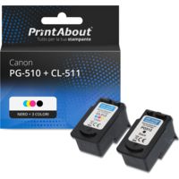 Cartuccia compatibile Canon PG-510 + CL-511 - Nero + 3 colori Multipack