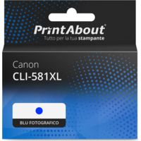 Cartuccia compatibile Canon CLI-581XL - Blu fotografico Alta capacità