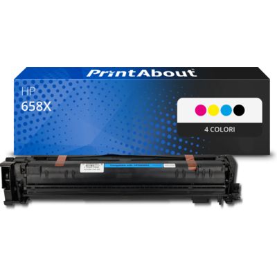 Toner compatibile HP 658X (W2000/01/02/03X) - 4 colori Alta capacità Multipack