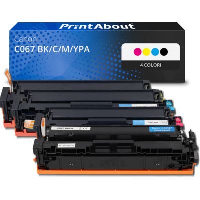 Toner compatibile Canon C067 BK/C/M/YPA - 4 colori Multipack