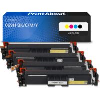 Toner compatibile Canon 069H BK/C/M/Y - 4 colori Alta capacità Multipack