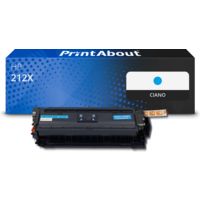 Toner compatibile HP 212X (W2121X) - Ciano Alta capacità