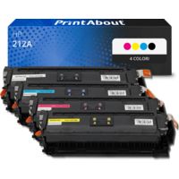 Toner compatibile HP 212A (W2120/21/22/23A) - 4 colori Multipack
