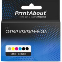 Cartuccia compatibile HP C9370/71/72/73/74+9403A - Nero + 5 colori Multipack