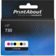 Cartuccia compatibile HP 730 (P2V67/68/69/70/71/72/73A) - 6 colori Alta capacità Multipack