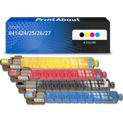 Toner compatibile Ricoh 841424/25/26/27 - 4 colori Multipack