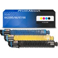Toner compatibile Ricoh 842095/96/97/98 (MP C406) - 4 colori Multipack
