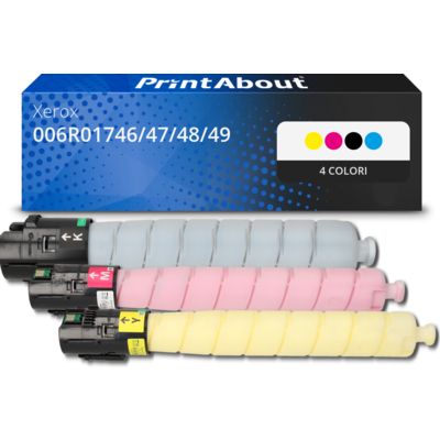 Toner compatibile Xerox 006R01746/47/48/49 - 4 colori Multipack