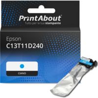 Cartuccia compatibile Epson C13T11D240 - Ciano Alta capacità