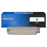 Toner compatibile OKI 46861307 - Ciano
