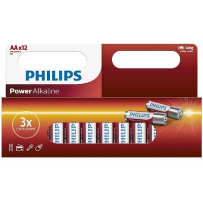 Batteria Philips Power AA / MN1500 / LR06 Alkaline (12 stuks)