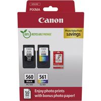 Cartuccia stampante Canon PG-560 + CL-561 photo value pack (PG-560 / CL-561) - Nero + 3 colori Multipack