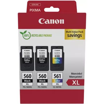 Cartuccia stampante Canon PG-560XL + PG-560XL + PG-561XL Multipack - Nero + 3 colori Multipack