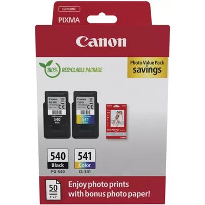 Cartuccia stampante Canon PG-540 + CL 541 photo value pack - Nero + 3 colori Multipack