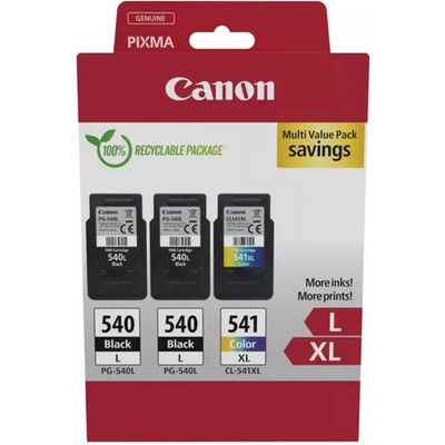 Cartuccia stampante Canon PG-540L + PG540L + CL 541XL multipack - Nero + 3 colori Multipack