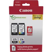 Cartuccia stampante Canon PG-575 + CL-576 photo value pack - Nero + 3 colori Multipack