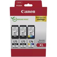 Cartuccia stampante Canon PG-575XL + PG-575XL + CL-576XL - Nero + 3 colori Multipack