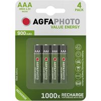 Agfaphoto Batteria ricaricabile Micro AAA 4 pezzi
