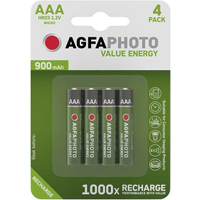 Agfaphoto Batteria ricaricabile Micro AAA 4 pezzi
