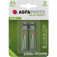 Agfaphoto Batteria ricaricabile Mignon AA 2-pack
