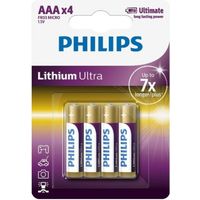 Philips Litio Ultra FR03 Mignon AAA 4 pezzi