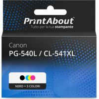 Cartuccia compatibile Canon PG-540L / CL-541XL - Nero + 3 colori Alta capacità Multipack