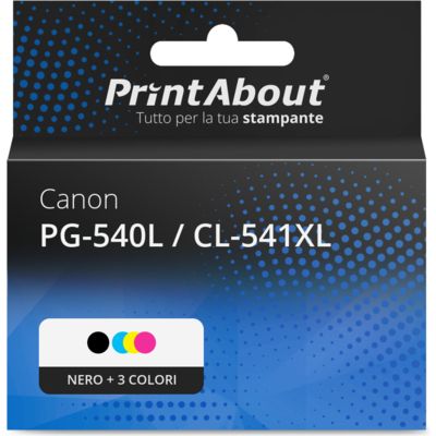 Cartuccia compatibile Canon PG-540L / CL-541XL - Nero + 3 colori Alta capacità Multipack