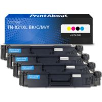 Toner compatibile Brother TN-821XL BK/C/M/Y - 4 colori Alta capacità Multipack