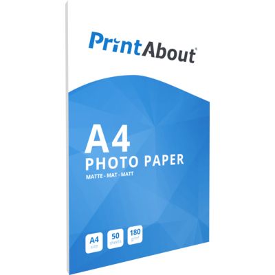 Carta fotografica PrintAbout Premium Matt A4 180  g/m² (50 fogli)