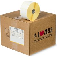 Etichetta Zebra 3006318 - Nero su bianco (57 mm x 32 mm) 12 rotoli