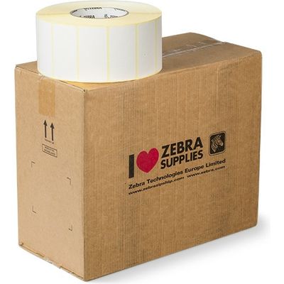 Etichetta Zebra 880018-038 - Nero su bianco (76 mm x 38 mm) 6 rotoli