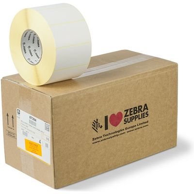 Etichetta Zebra 87394 - Nero su bianco (100 mm x 50 mm) 4 rotoli